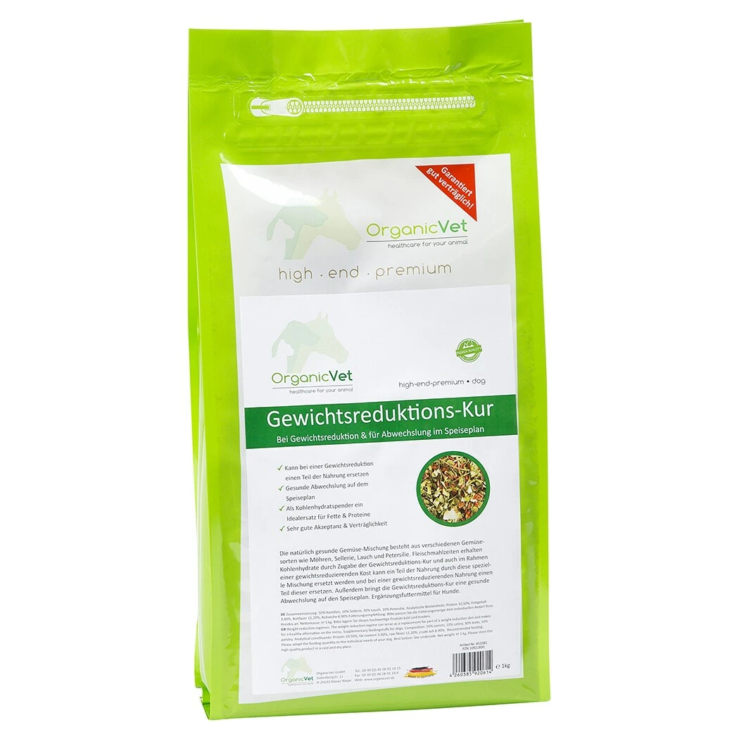 OrganicVet Gewichtsreduktions-Kur Für Hunde 1 OrganicVet Gewichtsreduktions-Kur Für Hunde