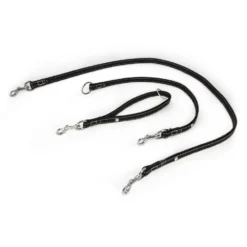 Das Lederband Barcelona Universal-Leine Black