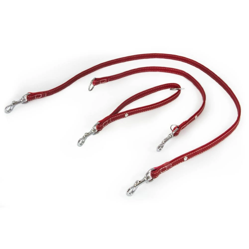 Das Lederband Barcelona Universal-Leine Indian-Red 1 Das Lederband Barcelona Universal-Leine Indian-Red